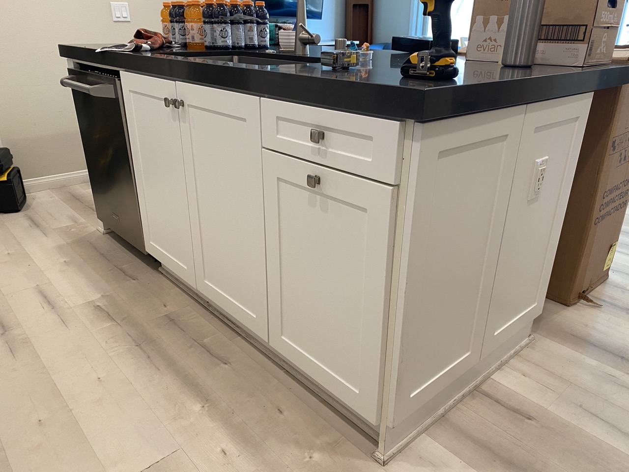Before: Kitchen without compactor